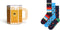 Happy Socks giftbox 3P sokken wurst and beer multi - 41-46