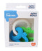 Happy world 11 Cm Wit/blauw/groen - bijtsleutels - bijtspeeltje - siliconen bijtring