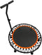 Happygefit - Mini-Trampoline Fitness met Handgreep, 100cm, Maximaal Wicht 130KG, Fitnesstrampoline met armsteun – Bounce Trampoline