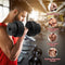 Happygetfit - 2 in 1 Verstelbare halterset met anti-slip handvat, 30 KG in gewicht verstelbaar, 8 x 2,5kg / 8 x 1,25kg, Dumbbell set training apparatuur voor thuis of gymnastiek oefeningen, Duurzame fitness barbell
