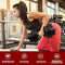 Happygetfit - 2 in 1 Verstelbare halterset met anti-slip handvat, 30 KG in gewicht verstelbaar, 8 x 2,5kg / 8 x 1,25kg, Dumbbell set training apparatuur voor thuis of gymnastiek oefeningen, Duurzame fitness barbell