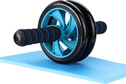 Happygetfit - AB Roller, Ab Wheel, buiktrainer met kniesteun voor efficiënte buikspiertraining