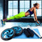 Happygetfit - AB Roller, Ab Wheel, buiktrainer met kniesteun voor efficiënte buikspiertraining