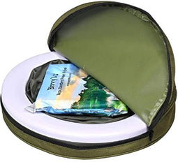 Happygetfit - Campingtoilet, draagbaar, opvouwbaar, max. draagvermogen ca. 140 kg, voor kamperen, vissen enz.