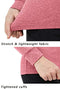 Happygetfit - Dames hardloopshirts met lange mouwen lichtgewicht workout tops met 1/4 rits kraag voor lente herfst