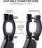 Happygetfit - Fietsstandaard, hoge kwaliteit aluminium legering zijstandaard voor mountainbike, straatfiets, fietsen, MTB-fiets