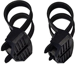 Happygetfit - Flexibele montagestrip fietsframeslot, zwart, 10 x 4 x 4 cm