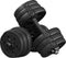 Happygetfit - Halterset, 20 kg, korte halters, gietijzeren halters met stersluitingen, fitness, gymnastiek, halters voor krachttraining