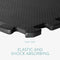 Happygetfit - Puzzelmat Fitness Sport Mat - 10x puzzel vloerbeschermingsmat 40 x 40 x 1 cm vloer fitnessmat - vloermat voor training turnen