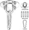 Happygetfit - Set Plafondhaken, Heavy Duty Swing Haken, met 4 schroeven + 1 karabijnhaak, Roestvrijstalen oogplaat Plafondbeugel voor yoga, hangmat, bokszak - draagvermogen tot 450 kg