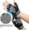 Happygetfit - Sporthandschoenen, ademende trainingshandschoenen, fietshandschoenen, antislip siliconen gevoerde palmbescherming en extra grip, fitnesshandschoenen voor mannen vrouwen, gewichtheffen, kruisfit/fietsen
