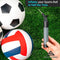Happygetfit - Sports Bal Pomp met 5 Naalden: Dual-Action Luchtpomp voor Uw Voetbal, Rugby Bal, Volleybal, Basketbal, Handbal en Andere Opblaasbare Ballen