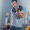 Happygetfit - Systeemkoffer met Dumbells, Dumbbell Set 2x 10kg, Gietijzeren Gewicht Platen, Stalen Dumbbell Bars, Geribbelde Grip, Star Lock, 8 Gewicht Platen 4x2,5kg/4x1,25kg, Dumbbells Dumbbell Set Gewichten