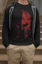 Happygetfit - T-shirt: Sparta bloedhelm - Urban Streetwear - sportkleding mannen mannen vrouwen - en - Spartan Train Hard - Gym Fitness Body Building - Muscle-shirt - Kraft - MMA Fight Boxer vechtsport - Athletic