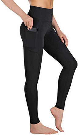 Happygetfit - Yoga Broek met Zakken voor Vrouwen Tummy Control Hoge Taille Leggings Dames Yoga Workout Fitness Gym Hardlooplegging Sportbroek