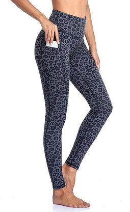Happygetfit - Yoga Broek met Zakken voor Vrouwen Tummy Control Hoge Taille Leggings Dames Yoga Workout Fitness Gym Hardlooplegging Sportbroek