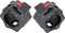 Happygetfit - Zwarte 50mm Olympische Barbell Clamp (1 paar), Kraag Clip Gewicht, Halter Spinlock Lift, Spring Lock Gewicht, Stopper Bar Lifting, BodyBuilding, Geweldig voor Cross Fitness Training
