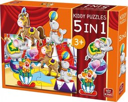 King Kiddy Puzzles - Circus 5-in-1 - 29 stukjes - Multicolor