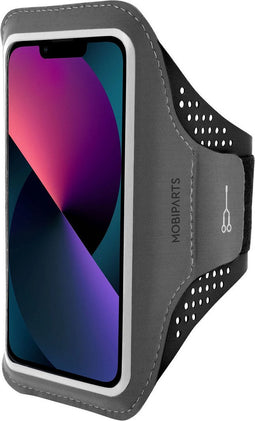 Hardloop Sportarmband geschikt voor Apple iPhone 13 - Zwart - Mobiparts