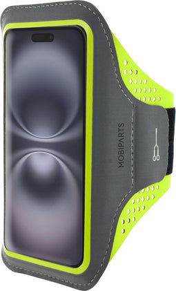 Hardloop Sportarmband geschikt voor Apple iPhone 16 - Groen - Mobiparts