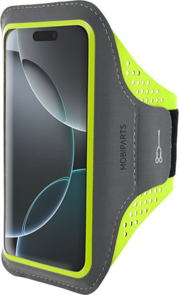 Hardloop Sportarmband geschikt voor Apple iPhone 16 Pro - Groen - Mobiparts