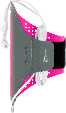 Hardloop Sportarmband geschikt voor Apple iPhone 16 Pro - Roze - Mobiparts