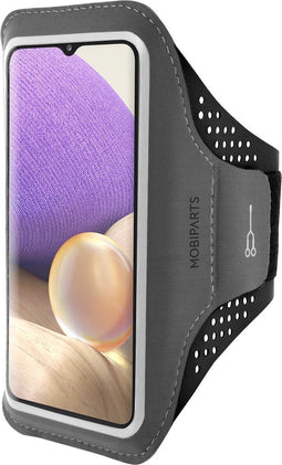 Hardloop Sportarmband geschikt voor Samsung Galaxy A32 5G - Zwart - Mobiparts