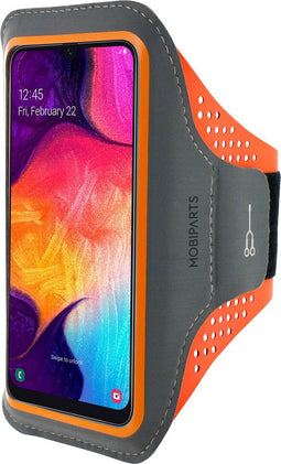 Hardloop Sportarmband geschikt voor Samsung Galaxy A50 - Oranje - Mobiparts