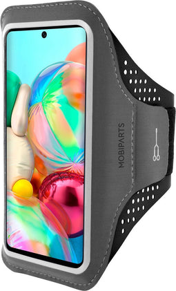 Hardloop Sportarmband geschikt voor Samsung Galaxy A71 - Zwart - Mobiparts