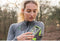 Hardloop Sportarmband geschikt voor Samsung Galaxy S21 FE - Oranje - Mobiparts