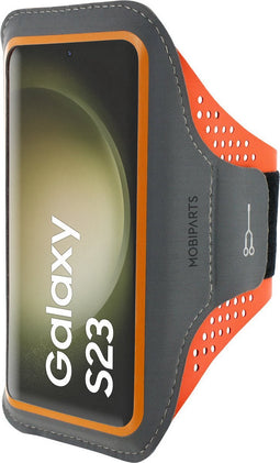 Hardloop Sportarmband geschikt voor Samsung Galaxy S23 - Oranje - Mobiparts