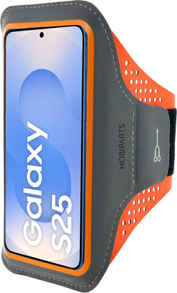Hardloop Sportarmband geschikt voor Samsung Galaxy S25 - Oranje - Mobiparts