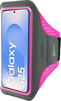 Hardloop Sportarmband geschikt voor Samsung Galaxy S25 - Roze - Mobiparts