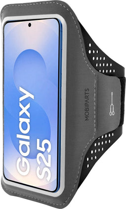 Hardloop Sportarmband geschikt voor Samsung Galaxy S25 - Zwart - Mobiparts