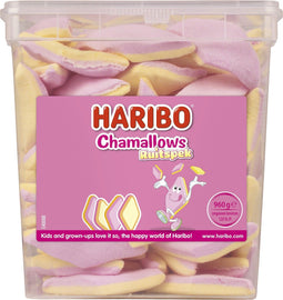 Haribo Chamallows Ruitspek - snoep met vanillesmaak - silo - 120 stuks à 960g