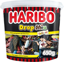 Haribo Dropmix gekleurd 650gram | 6 stuks