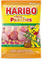 Haribo snoep perziken, zak van 185 g