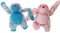 Harige Aap Roze/Blauw 22 cm