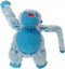 Harige Aap Roze/Blauw 22 cm