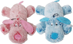 Harige Hond Roze/Blauw 35 cm