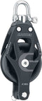 Harken 80 Mm Enkele Zwenkkatrol Met Touwring Zwart