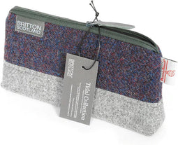Harris Tweed Make-up tas Paars