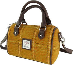 Harris Tweed Mini Bowlingtas Kilbride Mosterd Geel (English Mustard)