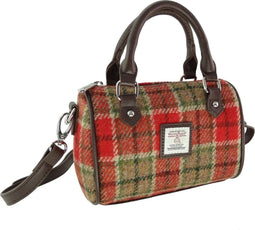 Harris Tweed Mini Bowlingtas Kilbride Rood Groen Tartan - Glen Appin of Scotland