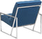 HARSTAD - Fauteuil - Donkerblauw - Fluweel