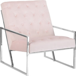 HARSTAD - Fauteuil - Roze - Fluweel
