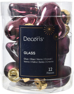 Hart glas l2b4.5h4 cm d.mv 12st