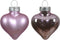 Hart glas l2b4.5h4 cm fris lila 12st