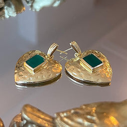 Harten met een groene Onyx