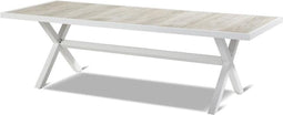 Hartman Canterburry keramische tuintafel 247x96 cm - wit